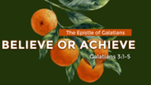 Believe or Achieve Sanctification