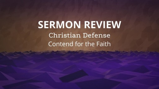 Sermon Review