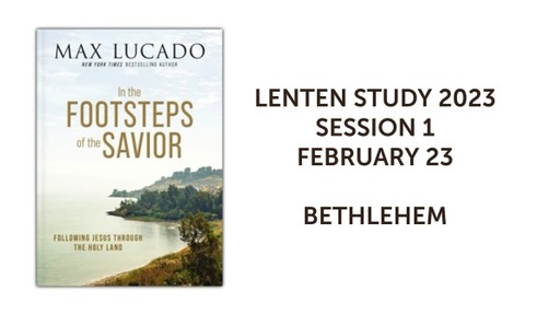 Lenten Study 2023 - session 1