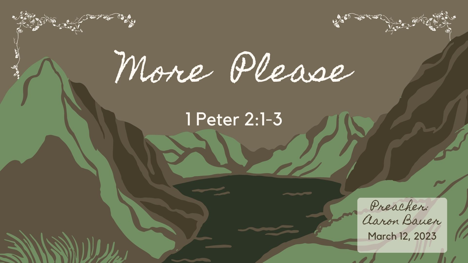 1 Peter 2 1 3 More Please Logos Sermons 1-peter-2-1-3-more-please-logos-sermons