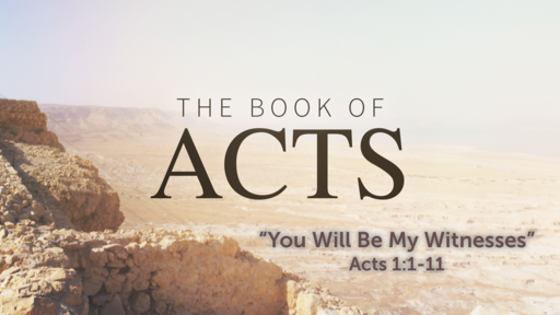 You Will Be My Witnesses (Acts 1:1-11)
