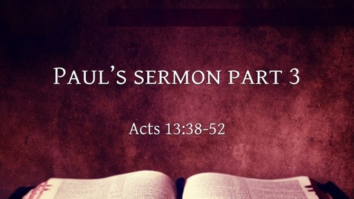 Paul's sermon part 3