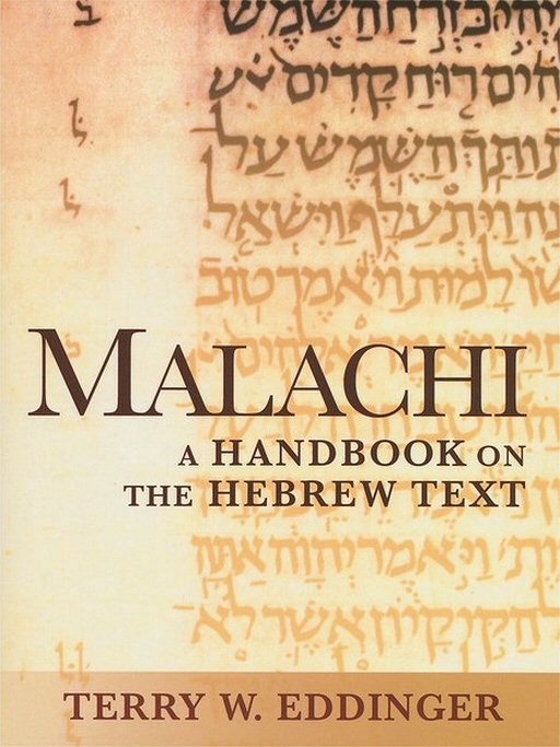 Malachi: A Handbook on the Hebrew Text