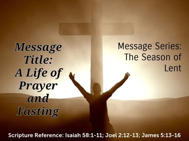 A Life of Prayer and Fasting