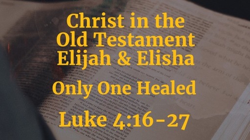 Christ in the Old Testament ; Only One Healed