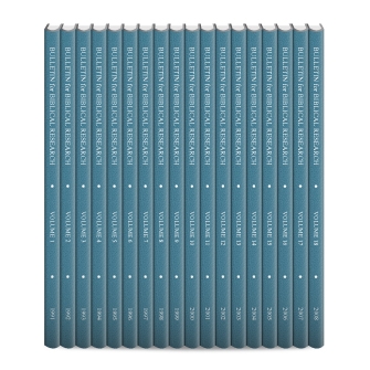 Bulletin for Biblical Research (vols. 1-18)