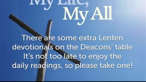 Sunday , March 12 2023 Living Water John 4: 5 - 10