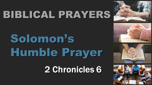 03-26-23 Solomon's Prayer