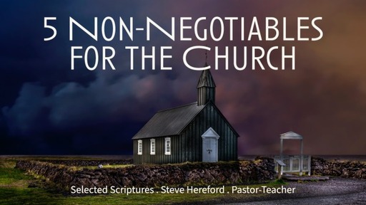 5 Non-Negotiables for the Church