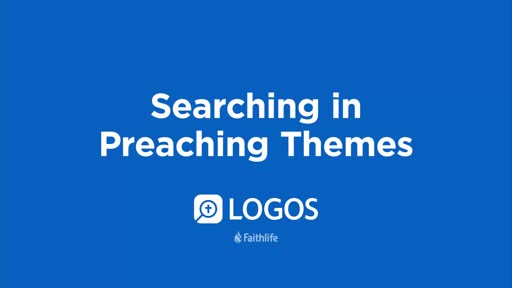 Tech Tip - Searching In Preaching Themes