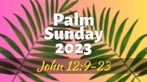 2023-04-02 - Palm Sunday 2023 - John 12:9-23