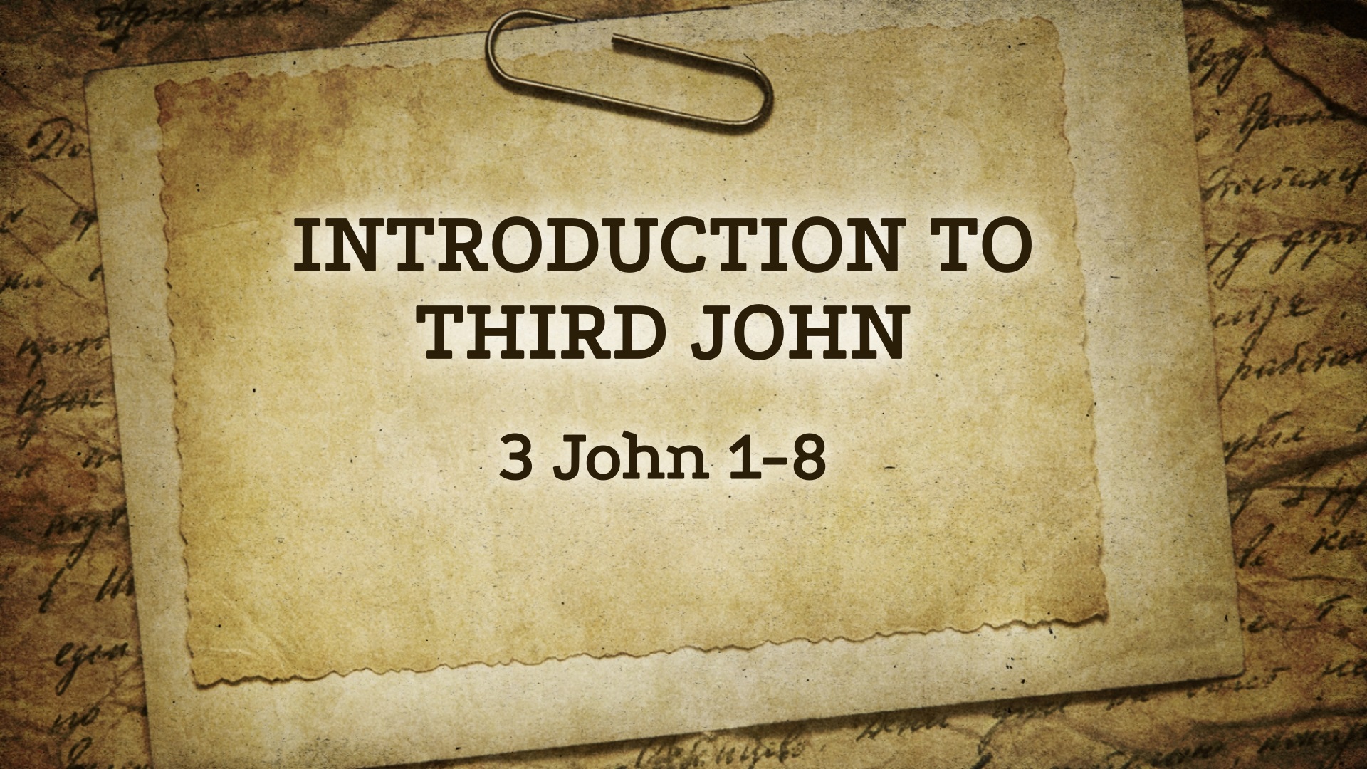 Introduction To Third John Mar 29th 2023 Logos Sermons introduction-to-third-john-mar-29th-2023-logos-sermons
