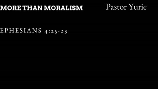 More Than Moralism