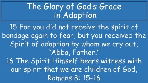The Glory of God's Grace in Adoption 