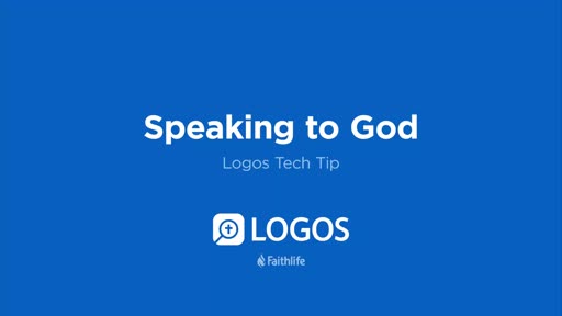 Tech Tip - Speaking With God Interactive