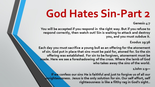 God Hates Sin