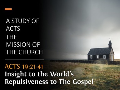 Insight to the World's Repulsiveness to the Gospel