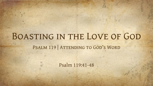 Boasting in the Love of God