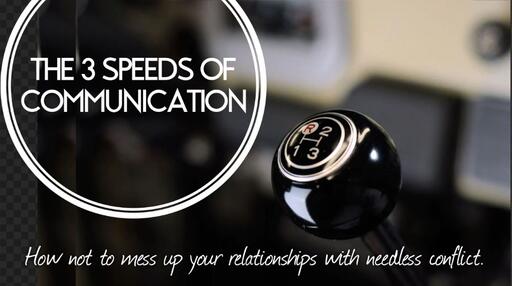 The 3 Speeds of Communication