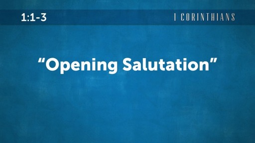 "Opening Salutation"