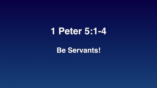Be Servants!