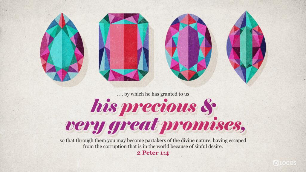 2 Peter 1:4: … by which he has granted to us his precious and very great promises, so that through them you may become partakers of the divine nature, having escaped from the corruption that is in the world because of sinful desire.