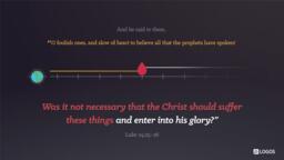 Luke 24:13–25 (NRSVue) - “Now on that same day two of them…”