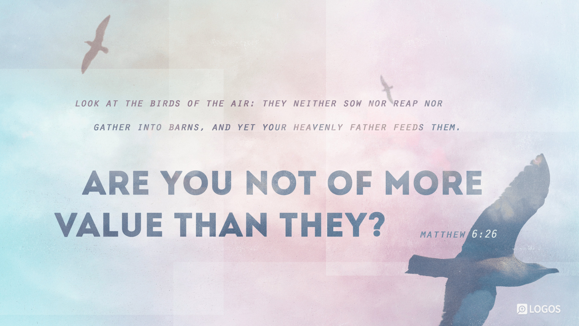 Matthew 6:25–30 (NRSVue) - “Therefore I tell you, do not…”