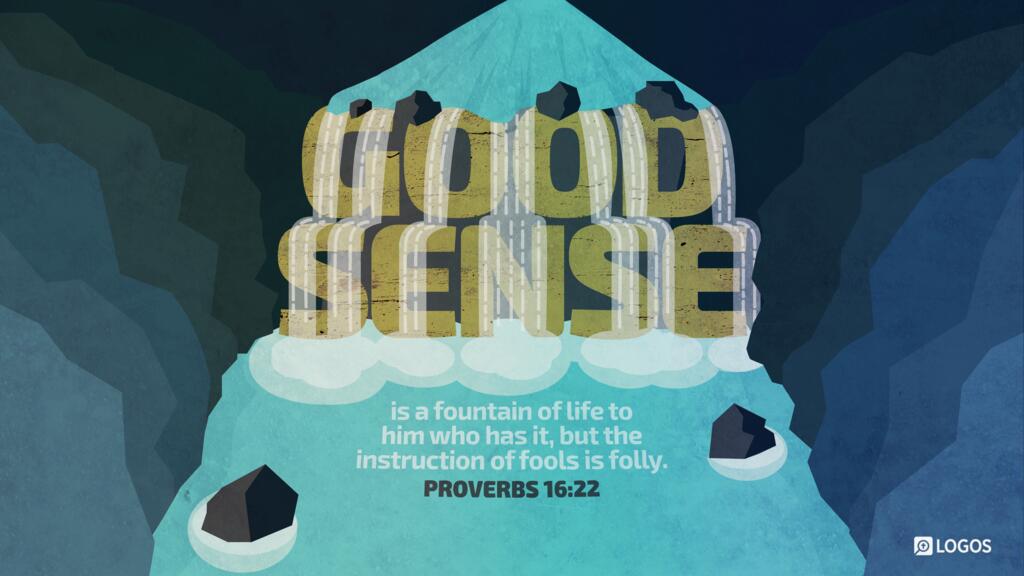Proverbs 16:22: Good sense is a fountain of life to him who has it, but the instruction of fools is folly.