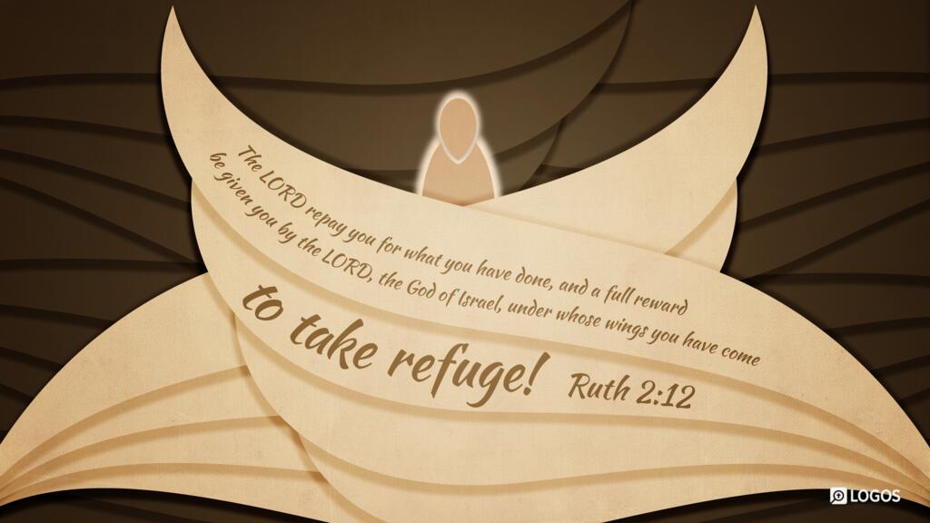 Ruth 2:12: “The LORD repay you for what you have done, and a full reward be given you by the LORD, the God of Israel, under whose wings you have come to take refuge!”
