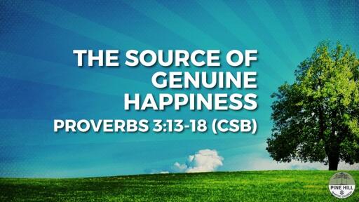 The Source of Genuine Happiness