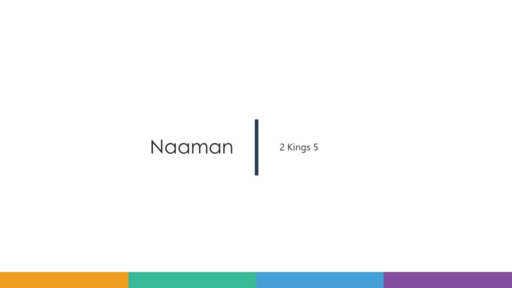 1. Naaman, the gospel of Grace - 2 Kings 5 (Sunday 9 July 2023)