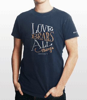 Bible Verse T-shirt: 1 Corinthians 13:7