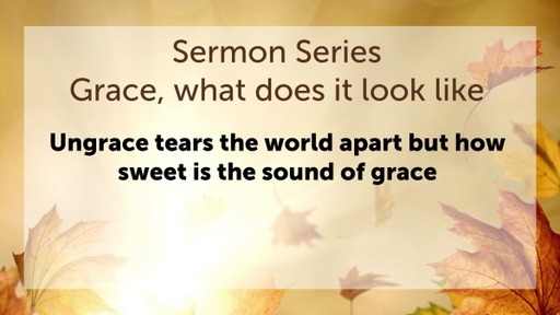 Ungrace tears the world apart but how sweet is the sound of grace
