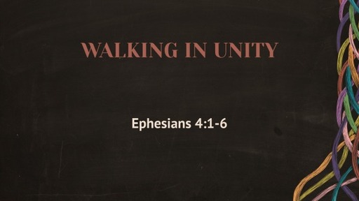 Service - July 23, 2023 - Walking in Unity