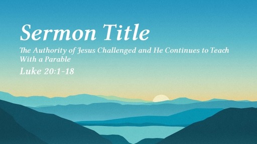 The Authority of Jesus Challenged