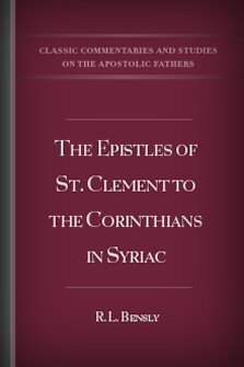 The Epistles of St. Clement to the Corinthians in Syriac