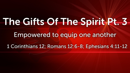 The Gifts Of The Spirit Pt. 3
