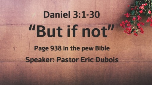 But if not Daniel 3:1-30