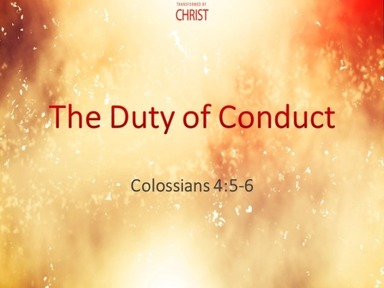 The Duty of Conduct
