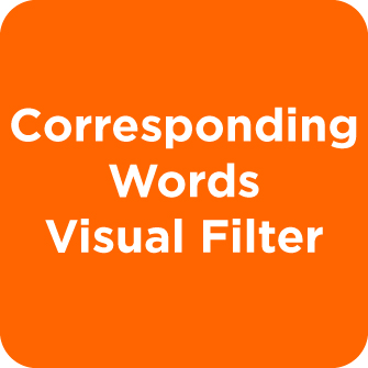 Corresponding Words Visual Filter