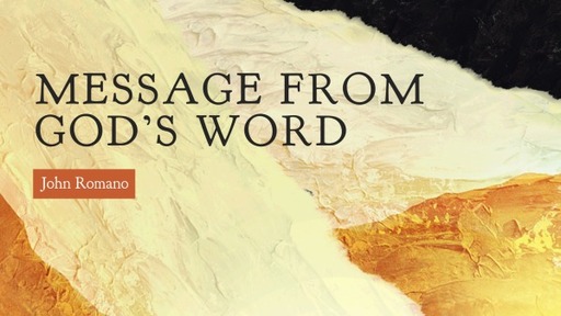 A Message from God's Word