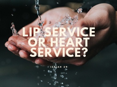 Lip service or heart service?