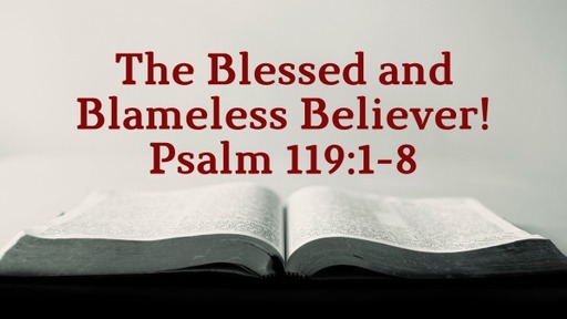 The Blessed and Blameless Believer!