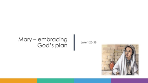 7. Mary, embracing God's plan - Luke 1:26-38 (Sunday 27 August 2023)