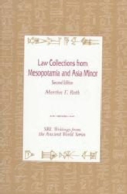 Law Collections from Mesopotamia and Asia Minor, 2nd ed.