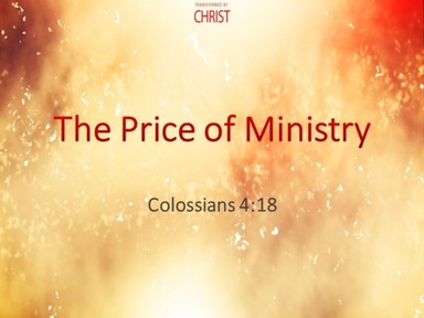 The Price of Ministry