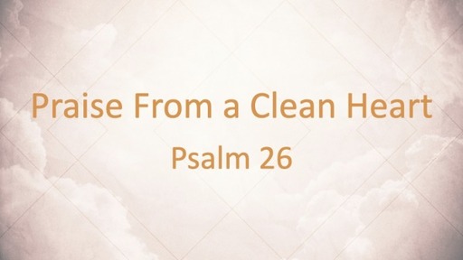 Praise from a Clean Heart