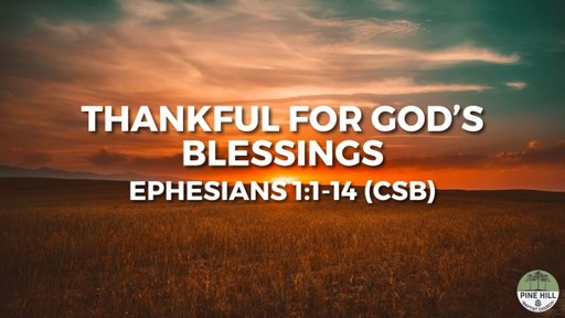 Thankful for God's Blessings