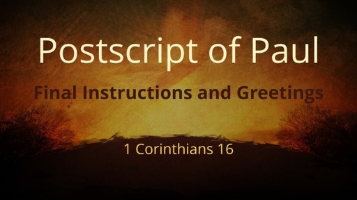 Postscript of Paul